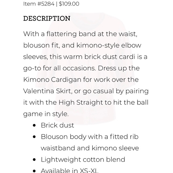 Large, Women's Kimono Cardigan - dusty rose - Picture 2 of 4